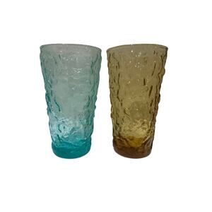 Anchor Hocking Lido Milano Crinkle Glasses MCM